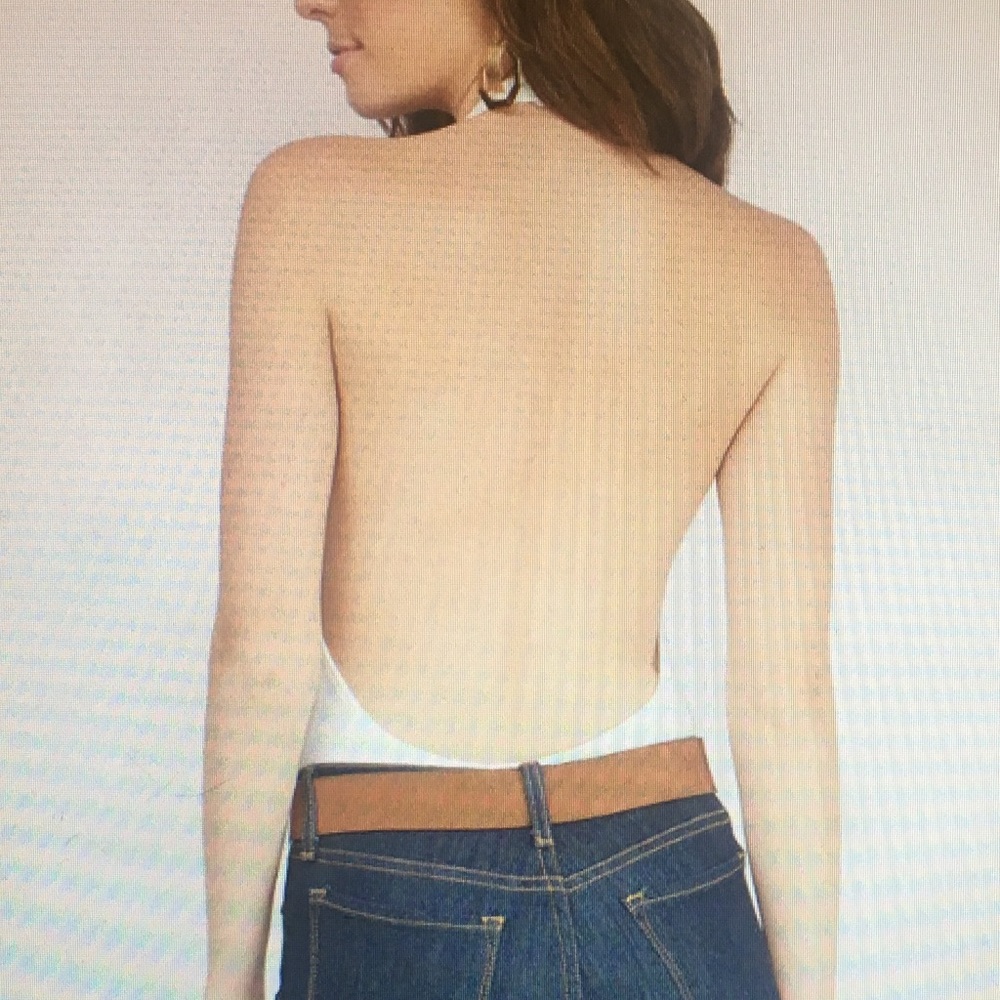 Tobi white halter body suit!